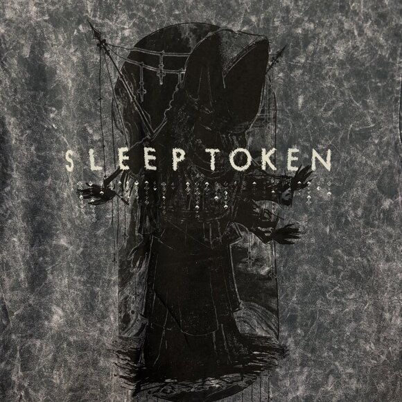 Sleep Token Take Me Back to Eden Aqua Regia Rock Band Mineral Wash T-Shirt Mediu - Picture 2 of 4